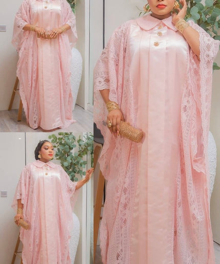 Elegant Kaftan Dress African Party Bubu Gown Wedding Guest Formal Evening Outfit Mother of The Bride Plus Size