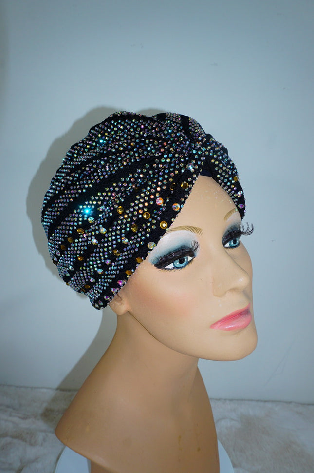 Embellished Rhinestone Turban