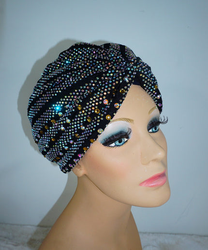 Embellished Rhinestone Turban