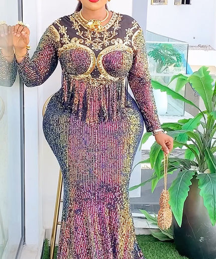 Fringe Embellished Party Dress