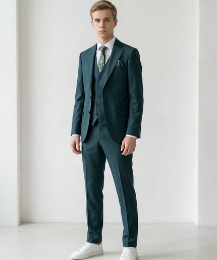 Men's Slim Fit 5-Piece Suit for Wedding Graduation Birthday Prom Business Casual Photoshoot Party Outfit Formal Occasion Wear