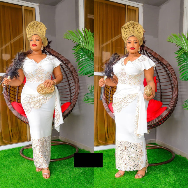 Embellished Wrap Maxi Dress | Wedding Birthday Party