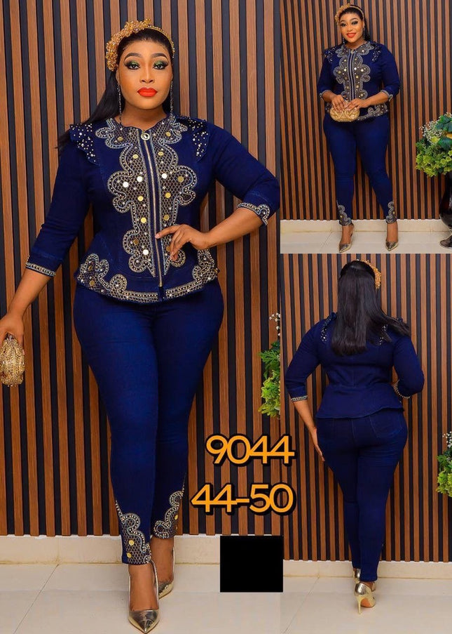 Denim and Diamonds 2-Piece Set | Stretch Curvy Weekend Jeans