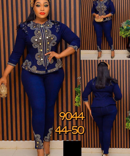 Denim and Diamonds 2-Piece Set | Stretch Curvy Weekend Jeans