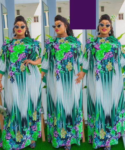Crystal Embellished Kaftan Maxi Dress