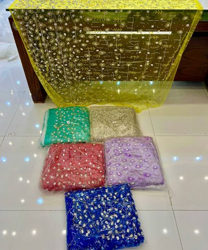 Swarovski Crystal Hand Beaded Fringe Fabric Dressmaking Wedding Dress Bridal Evening Gown Pageant Birthday Party Prom Dress