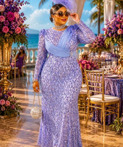 "Center of Attention" Black Beaded Sequin Formal Evening Dress Mother of The Bride Attire Wedding Guest Birthday Party Church Cocktail Reception Plus Size