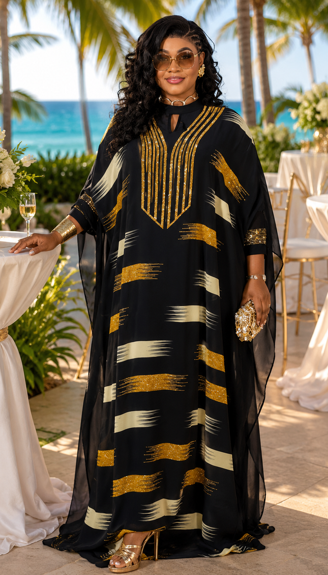 White Embellished Kaftan Maxi Dress Mother of The Bride Cocktail Dinner Party Birthday Church Reception Anniversary Engagement Ceremony African Wedding Guest Attire