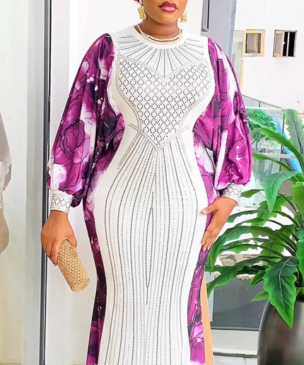 White Rhinestone Wedding Guest Maxi Dress | Cocktail Anniversary Reception Gala Dinner Birthday Party Dinner
