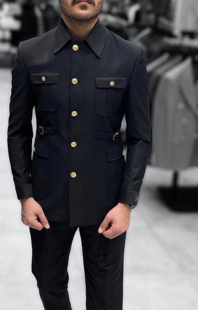 Men's Slim Fit Shirt and Pants Business Wear Special Occasion Groomsmen | 3 Colors