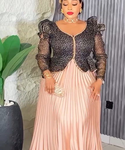 Cold Shoulder Embellished Peplum Maxi Dress | Birthday Party Wedding Guest Anniversary Gala