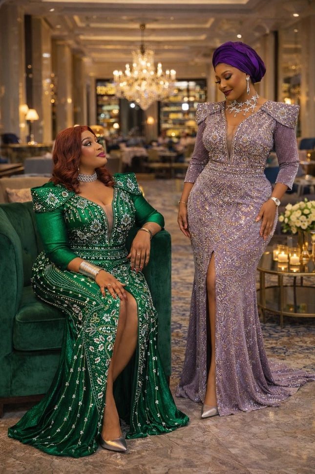Sculpted Shoulder Embellished Maxi Dress: Mother of The Bride Birthday Party