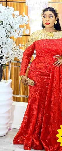 Embellished Side Drape Maxi Dress