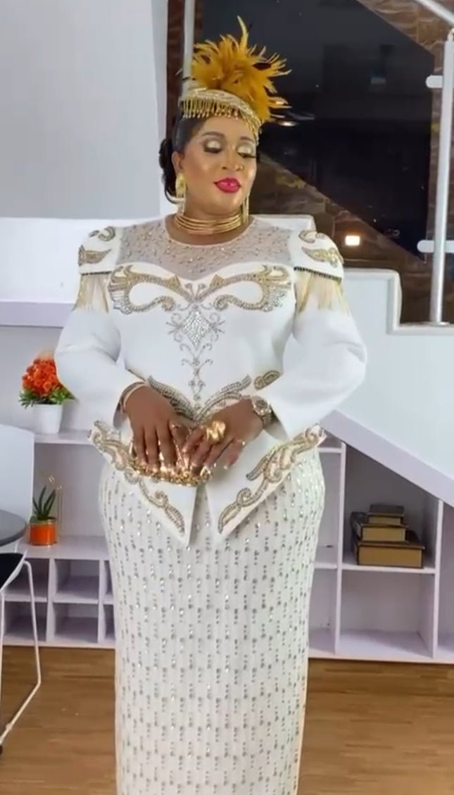 Embellished Wedding Guest Dress Sequin Beaded Mother of The Bride Party Wear