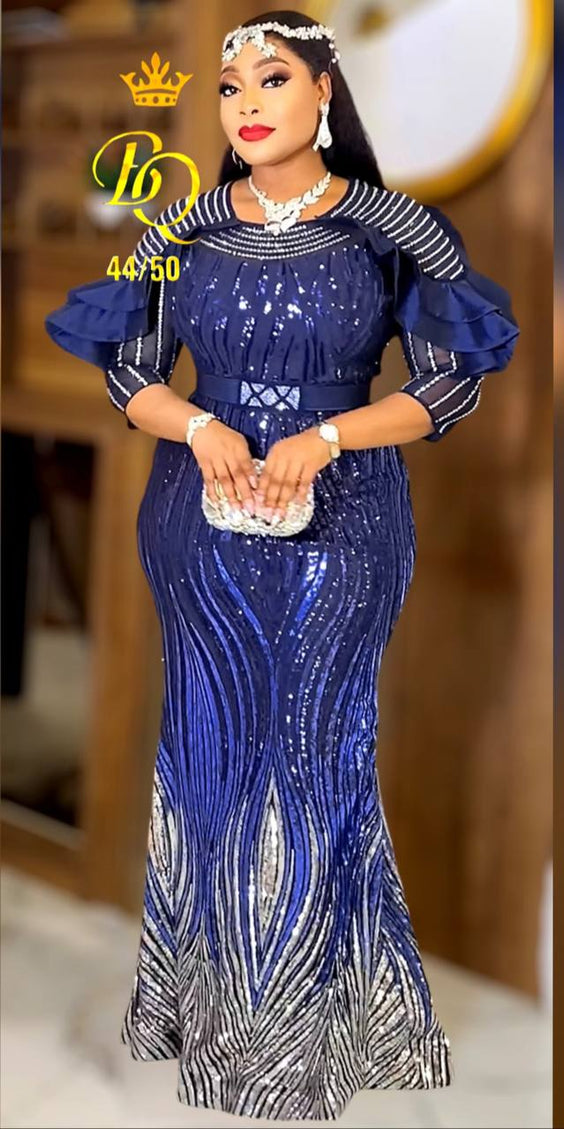 Sequin Embellished Maxi Dress