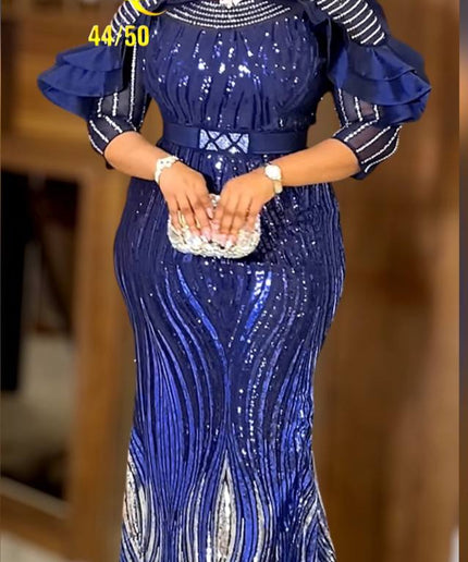 Sequin Embellished Maxi Dress