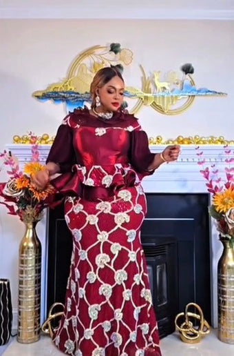 Sequin Ruffle Peplum Mermaid Dress for Wedding Guest Birthday Party Anniversary Birthday Photoshoot