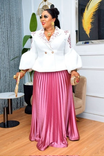 Embellished Bishop Sleeve Top | Wedding Guest Party Birthday Mother of The Bride