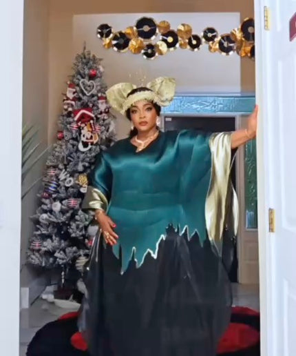 White Brocade African Bubu Dress for Wedding Guest Engagement Ceremony Mother of The Bride