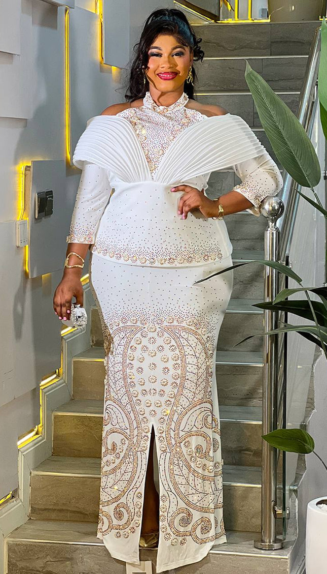 Red Off-The-Shoulder Structured Embellished Maxi Dress for Party Wedding Birthday Cocktail Gala Mother of The Bride Photoshoot