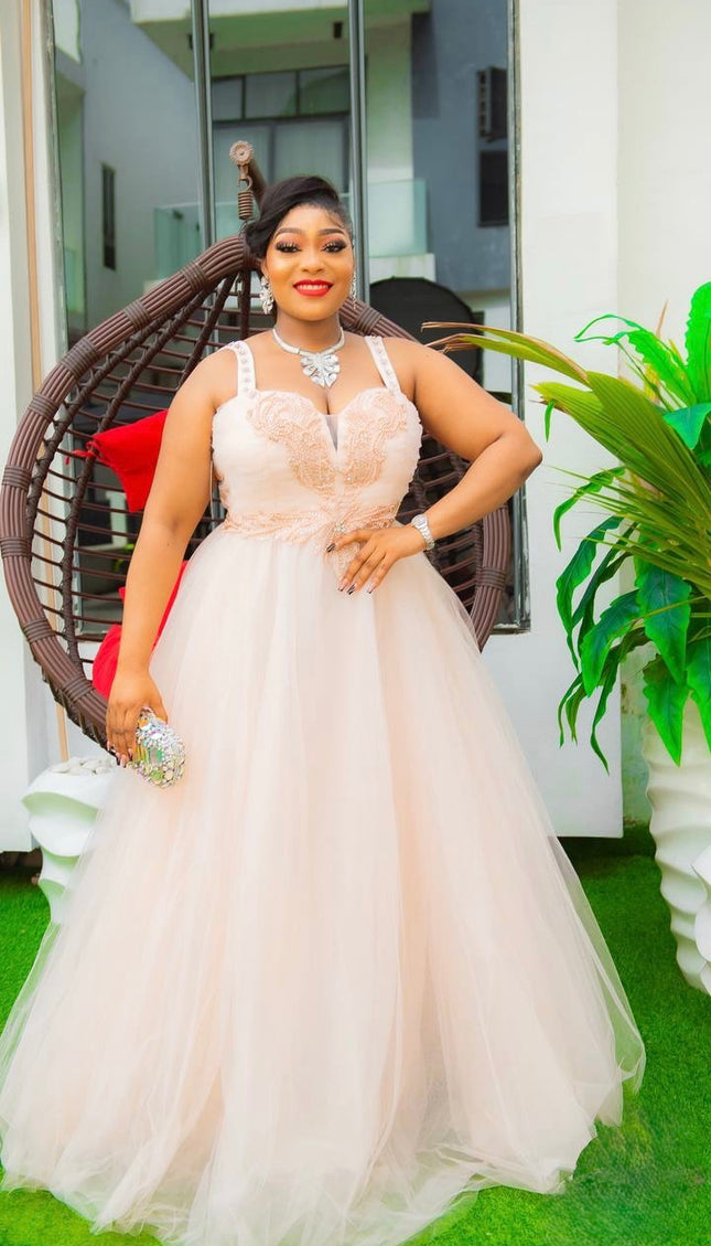 Spaghetti Strap Wedding Guest Dress Orange, Plus Size Mother of Bride A-Line Gown, Applique Embellished Bridal Reception Gown, Birthday Party Cocktail Anniversary Grad Gala Dinner