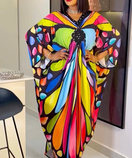 Colorful Embellished Kaftan