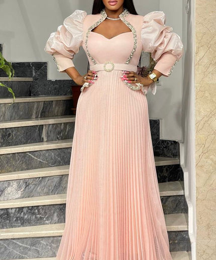 Ruffle Peplum Maxi Dress | Mother of The Bride Wedding Guest Birthday Party Gala Bridal