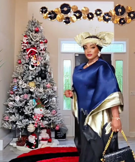 White Brocade African Bubu Dress for Wedding Guest Engagement Ceremony Mother of The Bride