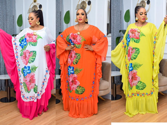 Embellished Maxi Kaftan Dress | Wedding Guest Party Birthday Mother of The Bride Graduation Photoshoot