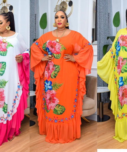 Embellished Maxi Kaftan Dress | Wedding Guest Party Birthday Mother of The Bride Graduation Photoshoot