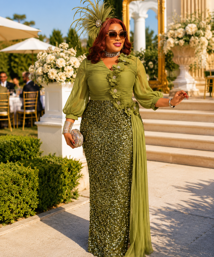 "Main Character" Purple Sequin Embellished Draped Maxi Dress: Wedding Guest Mother of The Bride Cocktail Reception Gala Church Anniversary Birthday Party