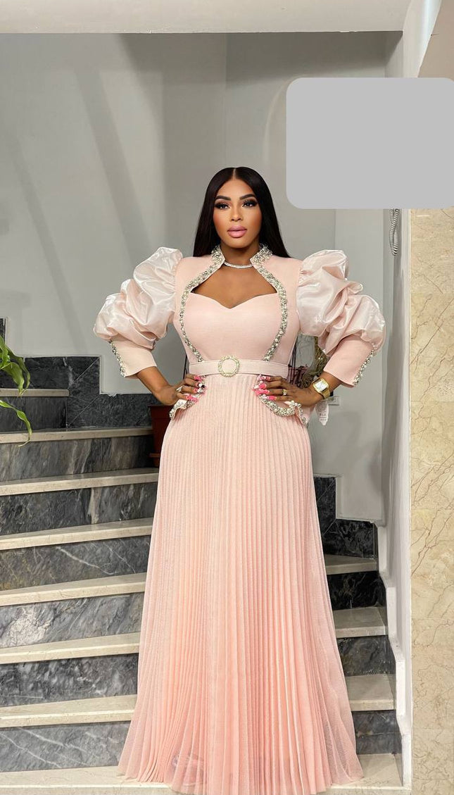 Ruffle Peplum Maxi Dress | Mother of The Bride Wedding Guest Birthday Party Gala Bridal