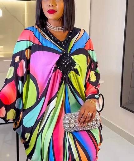 Colorful Embellished Kaftan