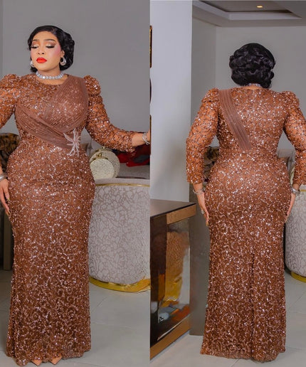 Elegant Sequin Structured Mermaid Dress, Black Tie Attire Formal Wedding Guest Gown, Mother of The Bride Outfit Birthday Party Cocktail Gala Anniversary