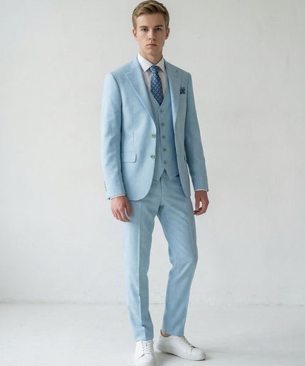Men's Slim Fit 5-Piece Suit for Wedding Graduation Birthday Prom Business Casual Photoshoot Party Outfit Formal Occasion Wear