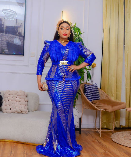 Pleated Sequin Party Dress | Wedding Guest Mother of The Bride Birthday Gala