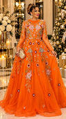 Orange / US Size 14 - Large