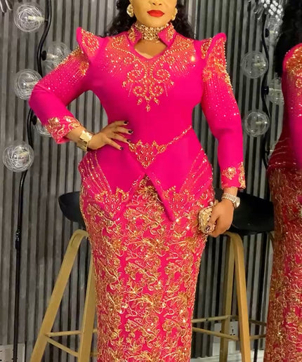 White Embellished Peplum Birthday Dress, Plus Size Mother of The Bride Outfit Wedding Guest Party Cocktail Gala