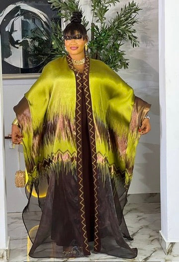 Spicy Red Brocade Rhinestone Kaftan Dress, African Bubu Wedding Attire Engagement Ceremony Church Gala Anniversary Birthday Party 2-Piece Outfit