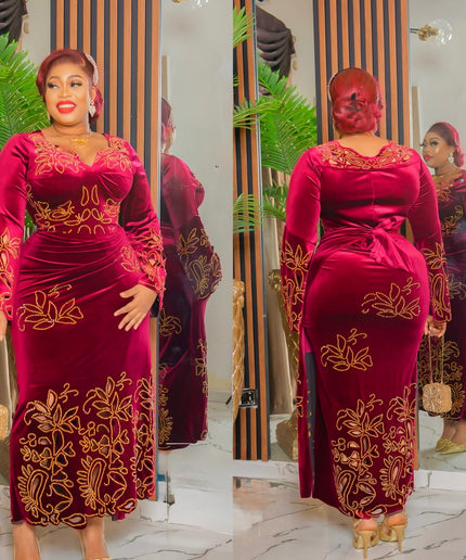 Elegant Black Embellished Wrap Maxi Dress with Rhinestones for Mother of The Bride Wedding Guest Engagement Ceremony