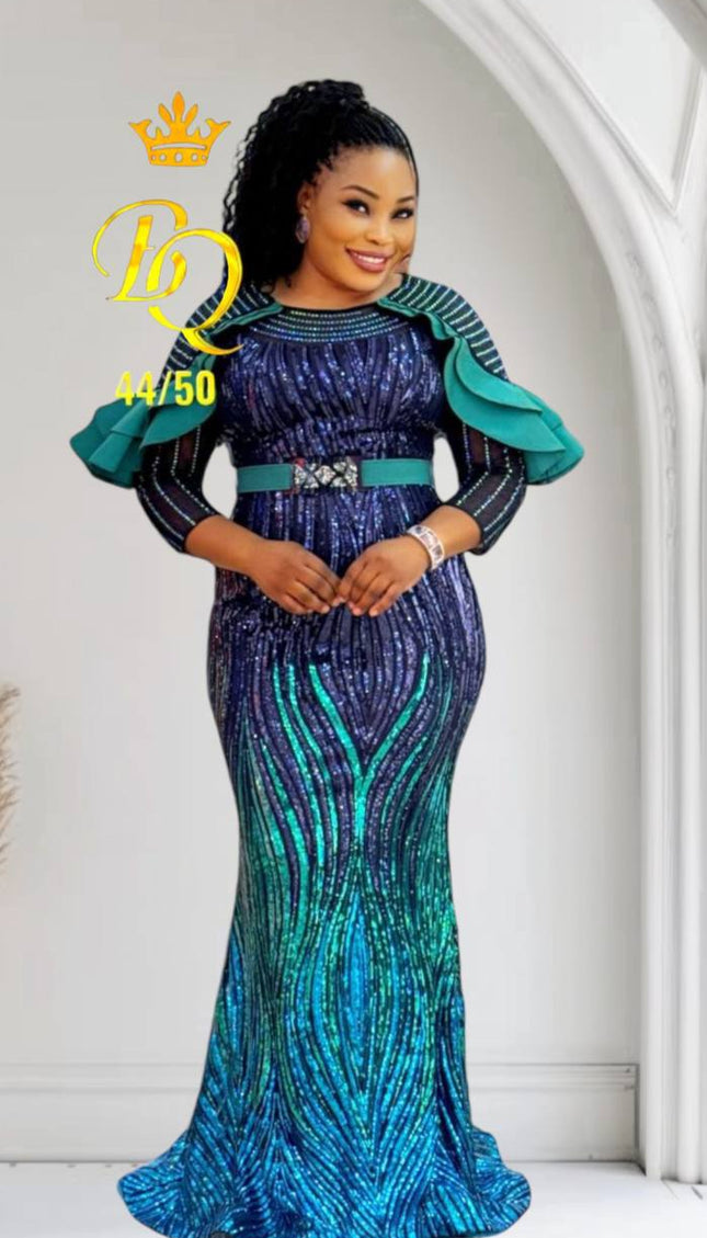 Sequin Embellished Maxi Dress