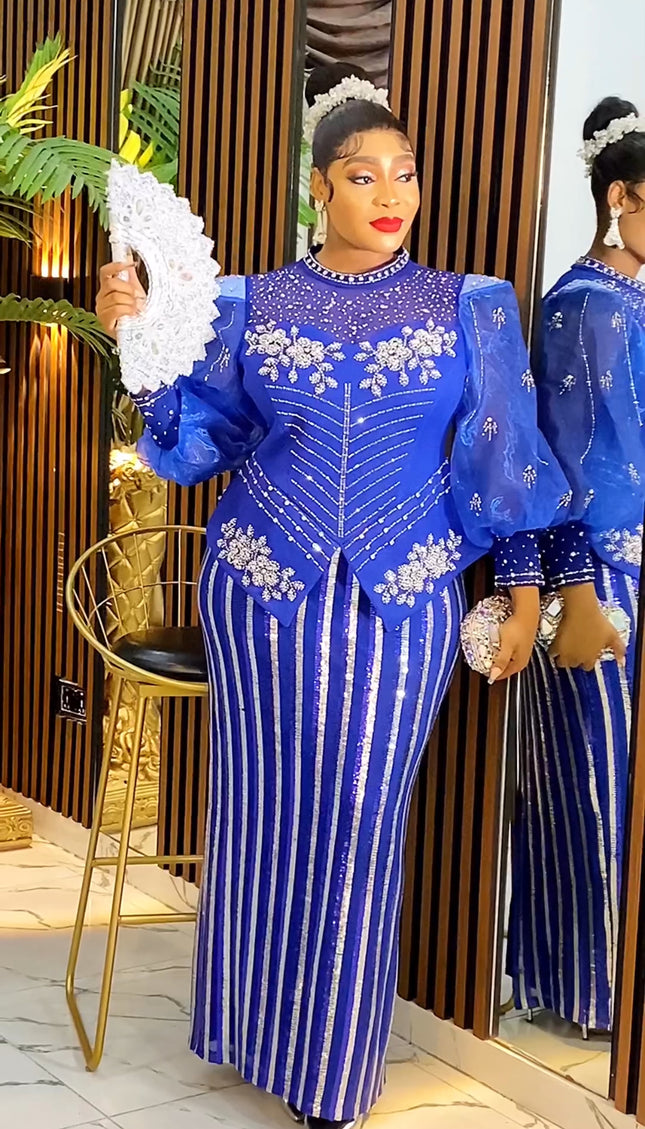 Sequin Embellished Maxi Dress
