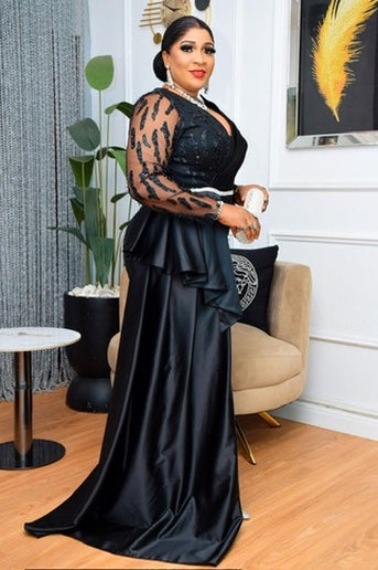 Plus Size Fuchsia Embellished Mother of The Bride Gown Side Slit Drape Wedding Guest Dress Birthday Cocktail Bridal Dinner Photoshoot