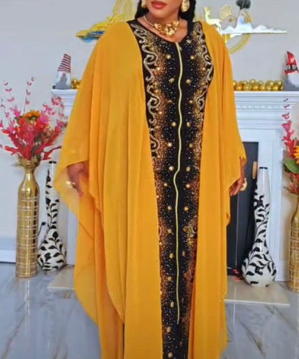 Embellished Kaftan Floor Length Maxi Dress | Birthday Party Wedding Ceremony