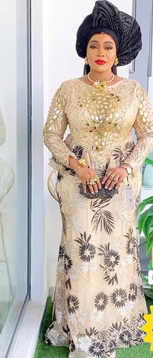 Sequin Embellished Peplum Mermaid Maxi Dress