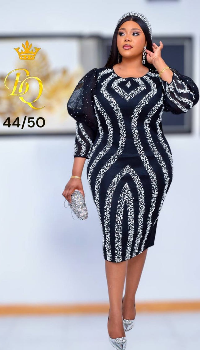 Beaded Embellished Party Dress | Birthday Wedding Graduation
