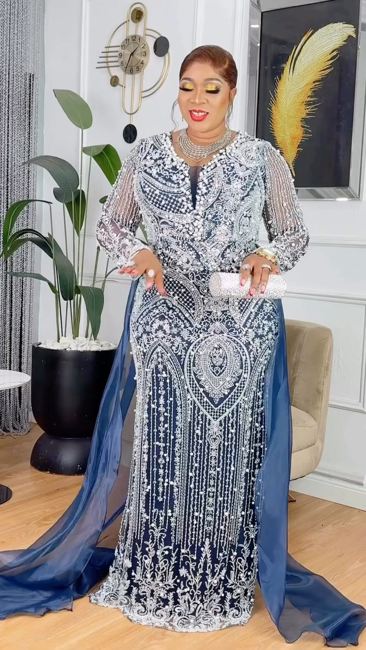 Plus Size Embellished Mother of The Bride Mermaid Gown Overskirt – FASHIONISKO Plus Size Embellished Mother of The Bride Mermaid Gown Overskirt – FASHIONISKO