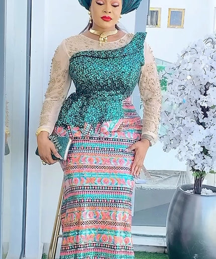 Embellished Peplum Evening Maxi Dress | Wedding Guest Party Celebrant Photoshoot Birthday