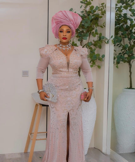 Sculpted Shoulder Embellished Maxi Dress: Mother of The Bride Birthday Party