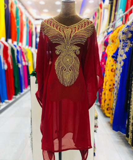 Embellished Kaftan Summer Wedding Guest Dress Cocktail Anniversary Bridal Photoshoot Birthday Party